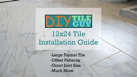 12x24 floor tile layout|How to Install 12” x 24” Floor Tile with a 50/50 Offset Pattern